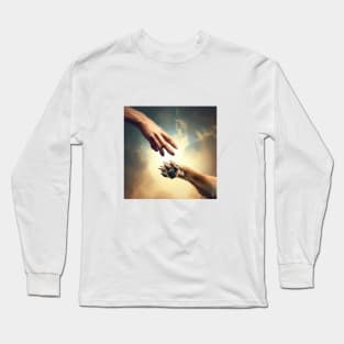 Creation of Doggo Michelangelo Long Sleeve T-Shirt